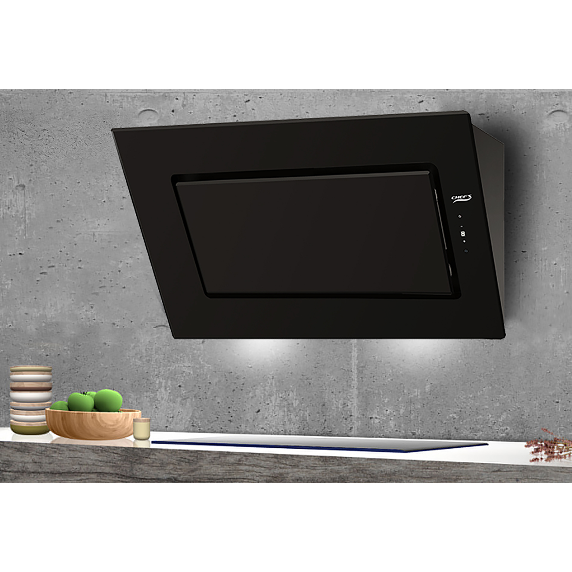 Máy Hút Mùi Kính Gắng Tường CHEF'S EH-R705E9 - 90CM, 750m³/h, Cảm ứng 3 cấp độ, Sơn tĩnh điện cao cấp