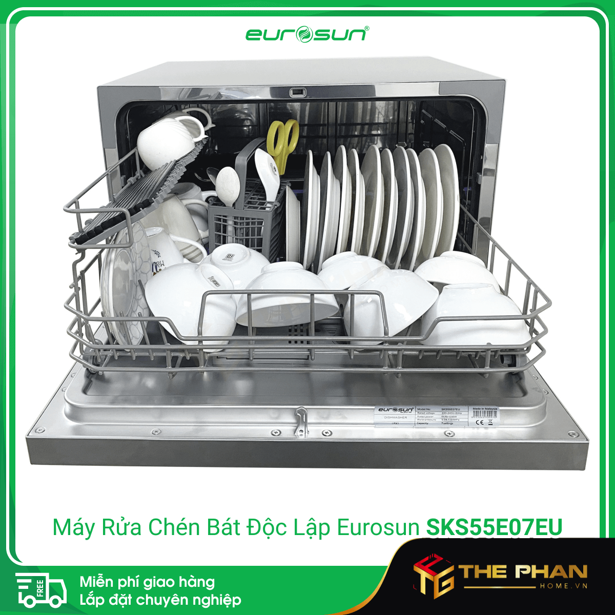 Máy Rửa Chén Eurosun SKS55E07EU