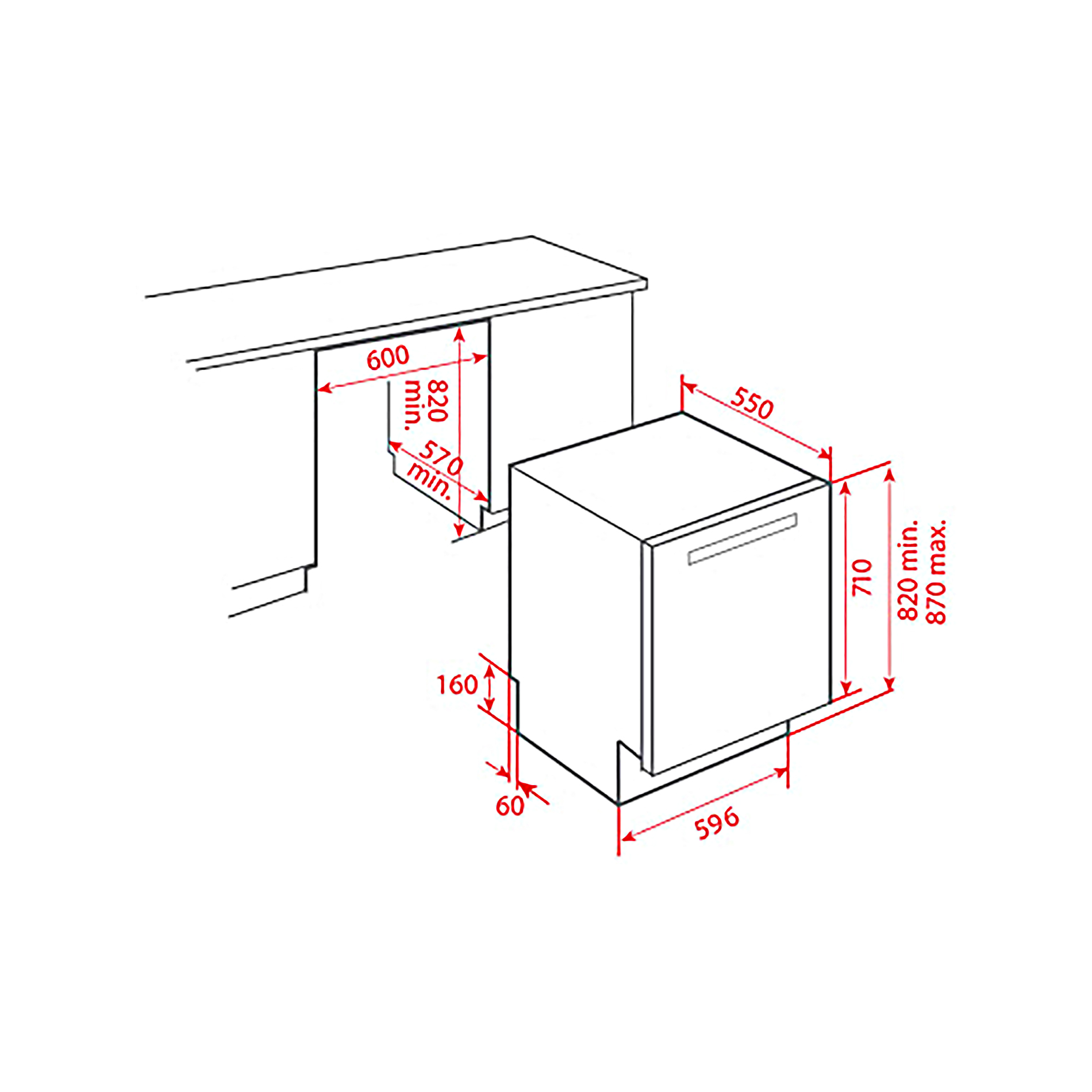 Máy Rửa Chén Âm Tủ TEKA - DW880FI 40716240 - MAESTRO, Sức chứa 13 bộ, 10 chương trình rửa