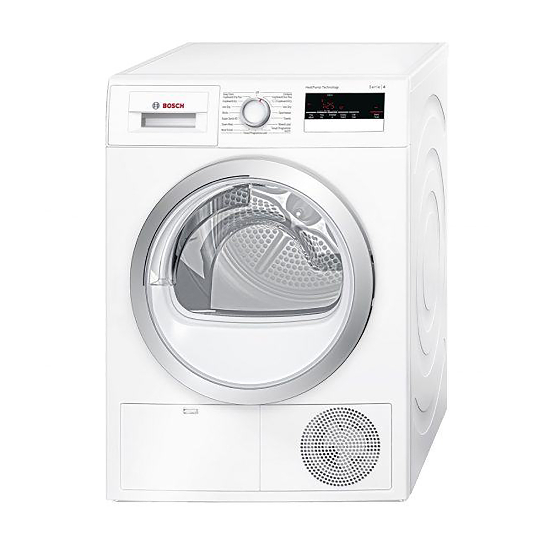 Máy Sấy Tụ Hơi Với Bơm Nhiệt 8KG BOSCH WTH85200GB - 14 chương trình, Động cơ EcoSilence, Khóa trẻ em