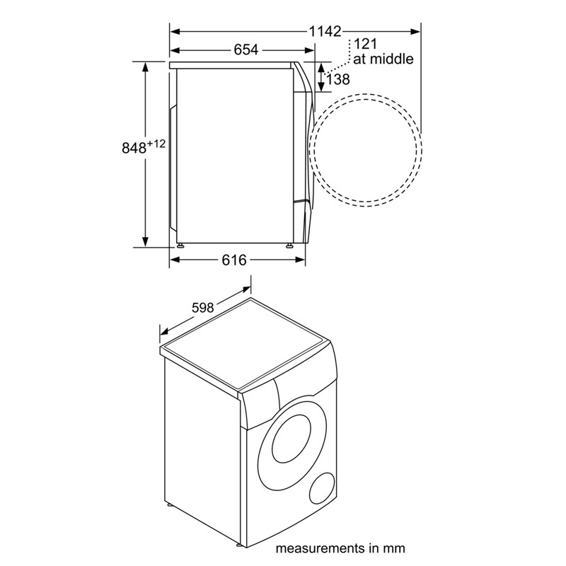 Máy Sấy Tụ Hơi Với Bơm Nhiệt 8KG BOSCH WTW87561SG - 14 chương trình, Động cơ EcoSilence, Khóa trẻ em