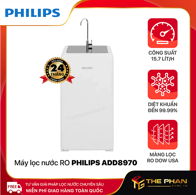 Máy Lọc Nước RO Philips ADD8970/74 - 9 Cấp Lọc