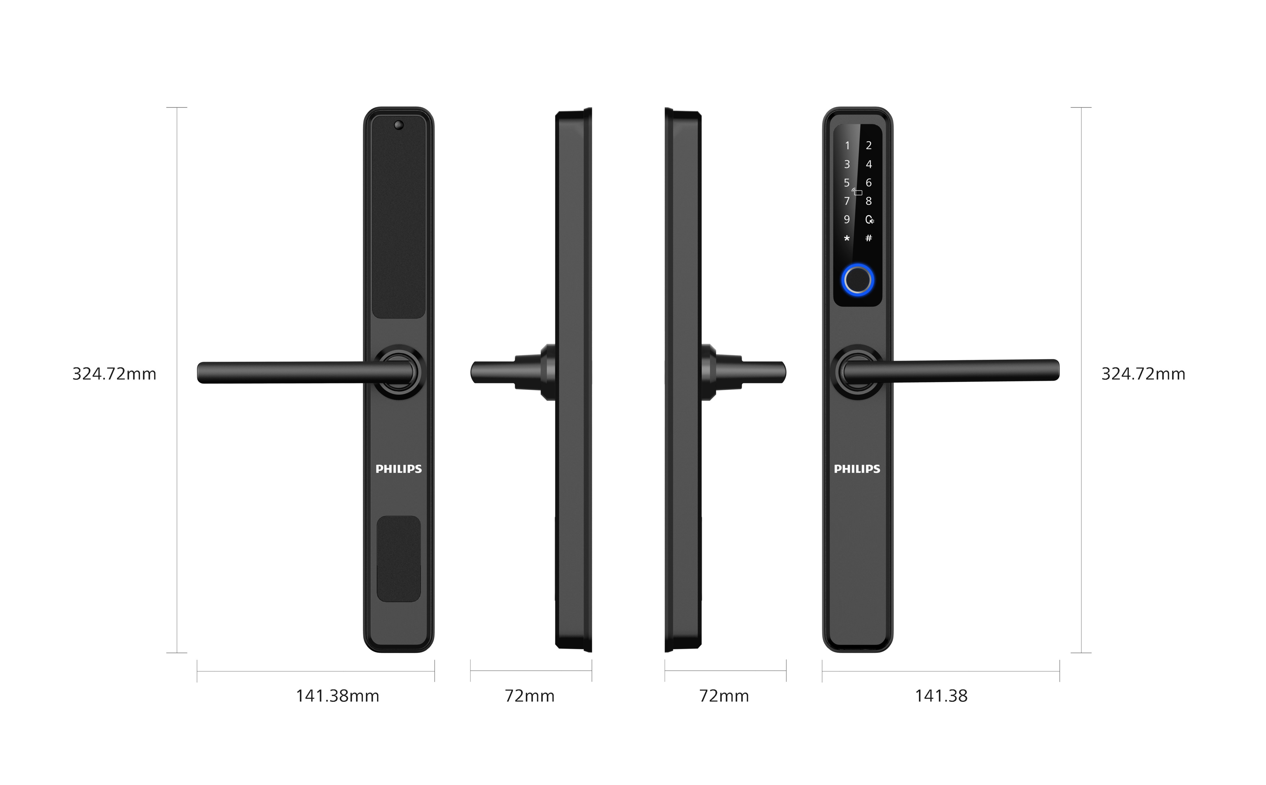 Khóa Cửa Vân Tay PHILIPS DDL608