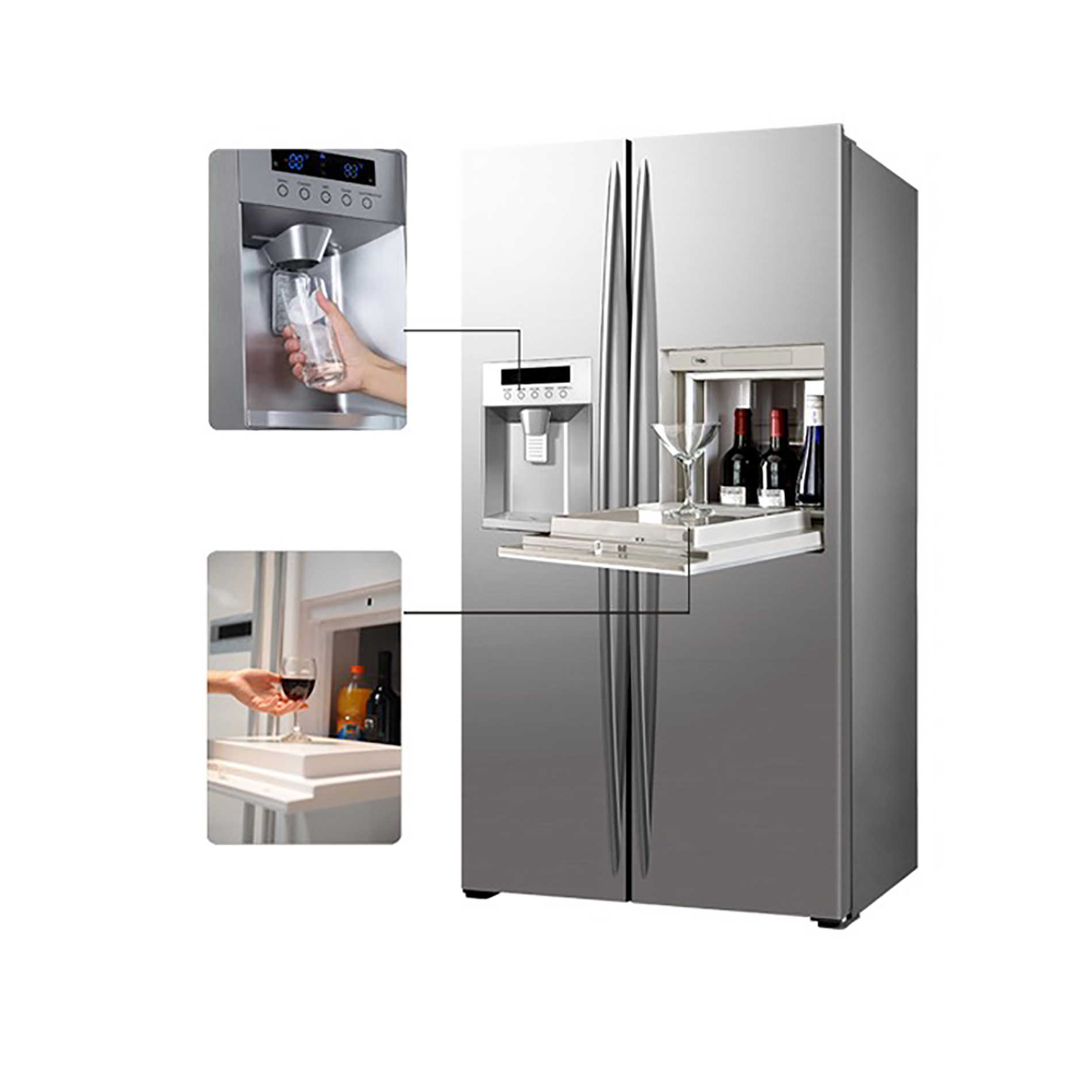 Tủ Lạnh KAFF KF-BCD606WHIT
