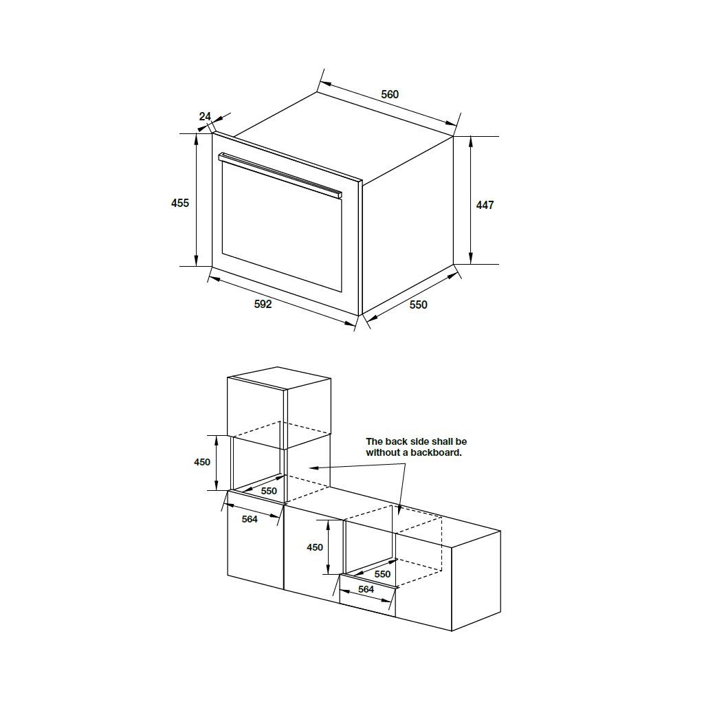 Tủ Rượu Âm Tủ Hafele HBW-G24A 538.11.800 - Sức Chứa 24 Chai