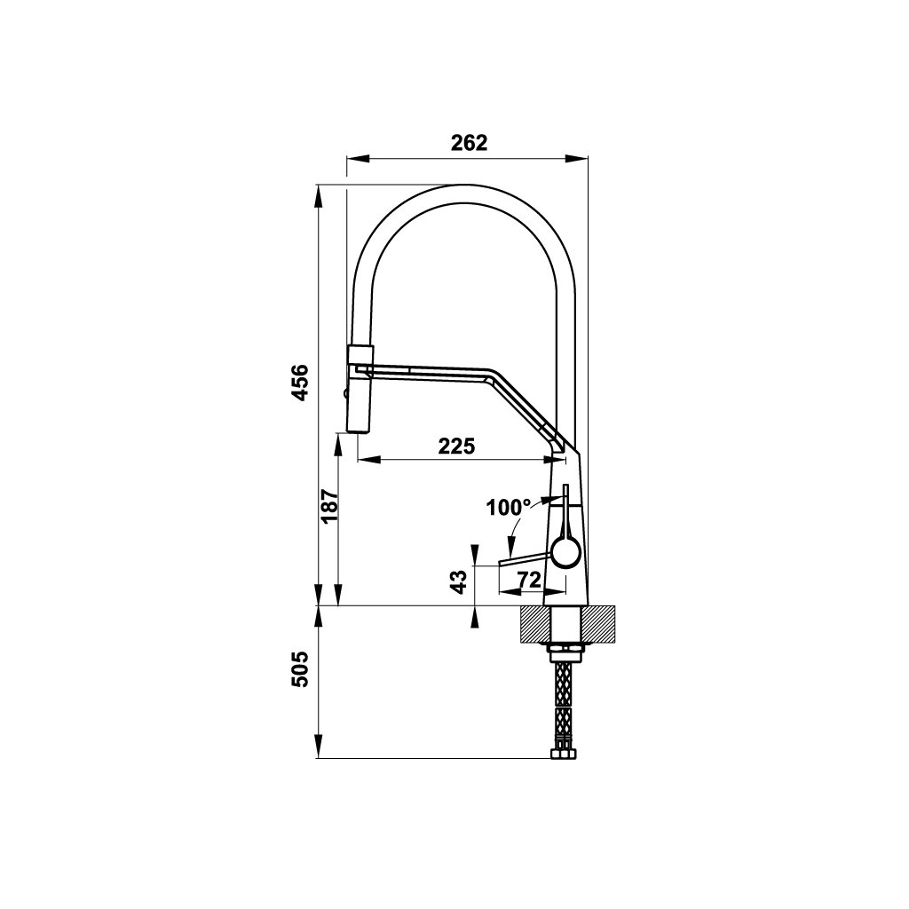 Vòi Bếp Hafele Hydros HT20-CH1F187 570.82.230 - Hafele Tap Hydros