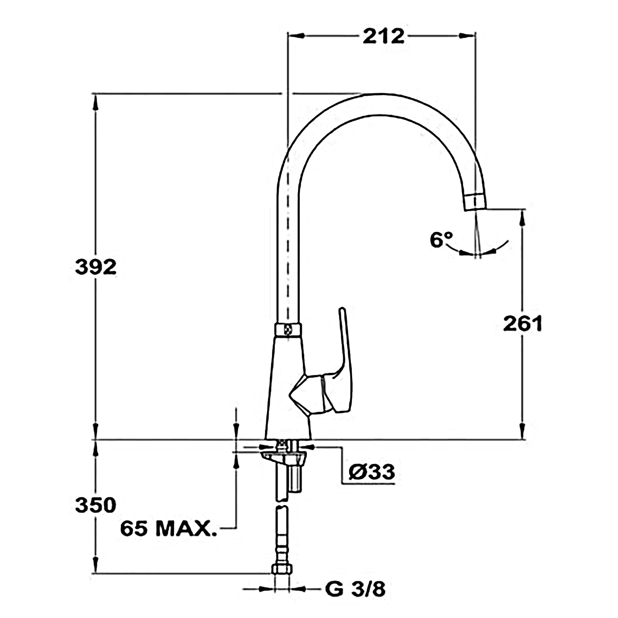 Vòi Rửa TEKA - VITA 249150210 - Nước nóng, lạnh, Thép không gỉ AISI 313