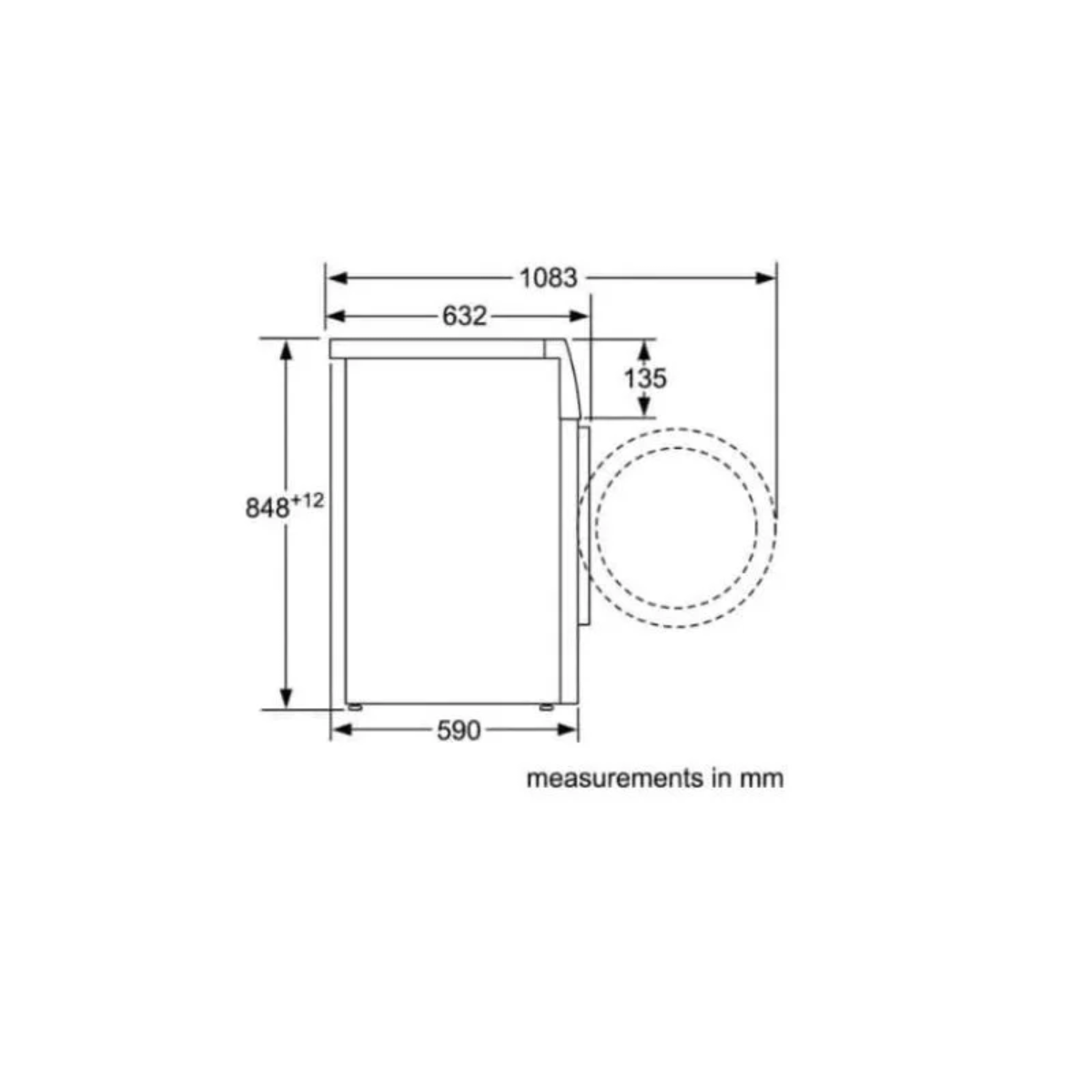 Máy Sấy Quần Áo BOSCH WTW87561SG