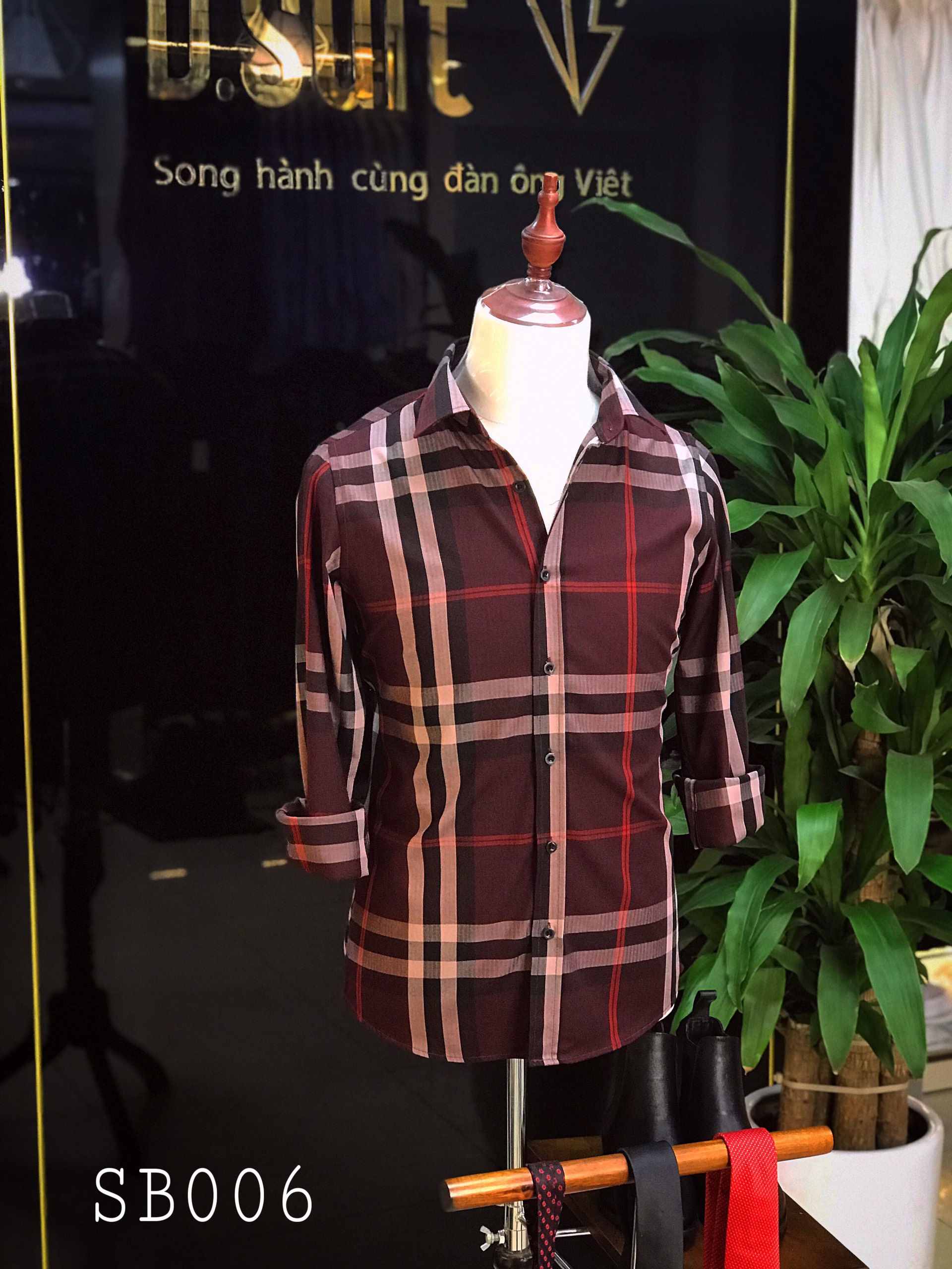 Áo sơ mi nam ngắn tay trung niên vải đũi ADUI15  Nhã Phương