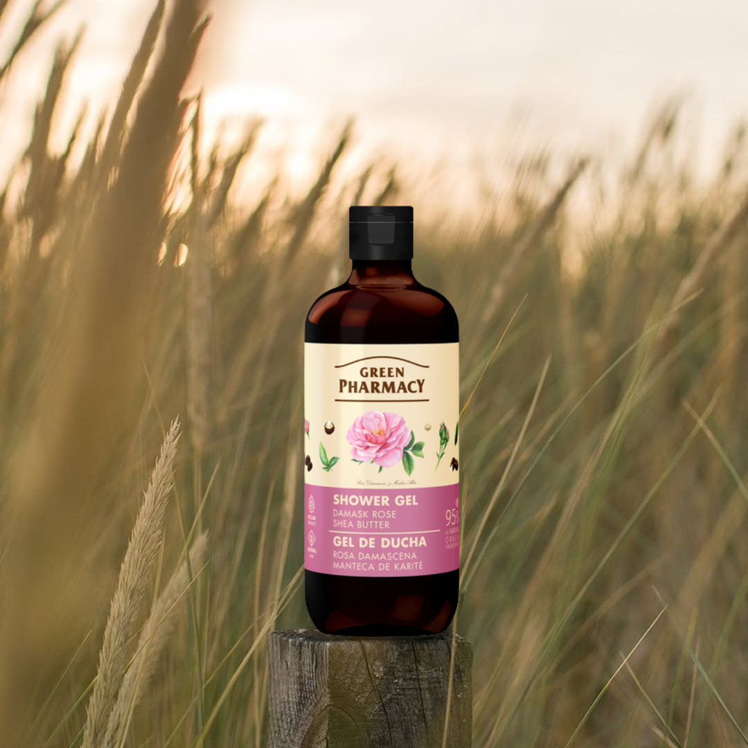 Gel tắm Green Pharmacy Hoa Hồng Damask & Bơ Hạt Mỡ – Khi mỗi lần tắm trở thành một nghi thức chữa lành cho làn da