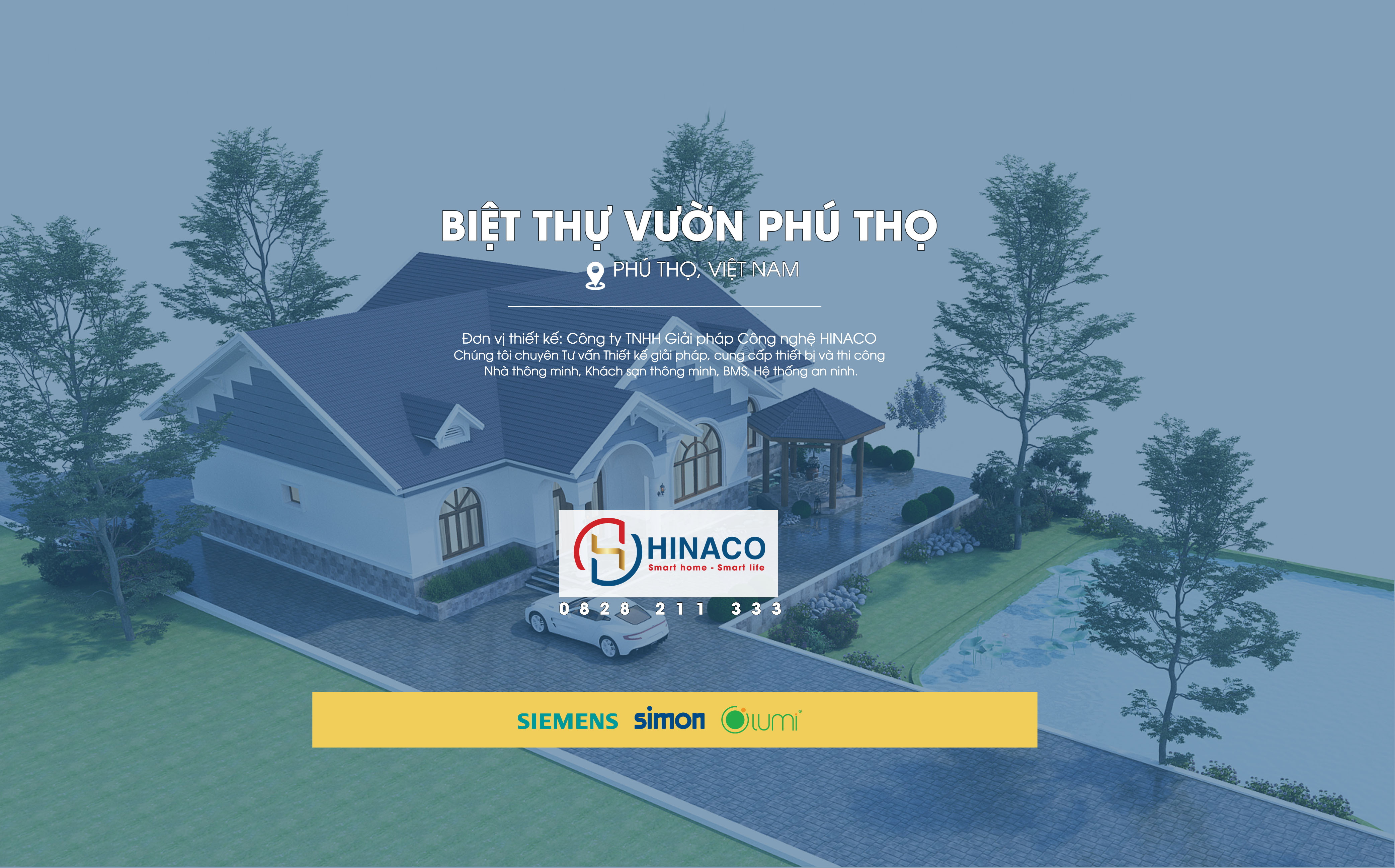 HINACO ký hợp đồng Thiết kế thi công nhà thông minh Biệt thự Phú Thọ