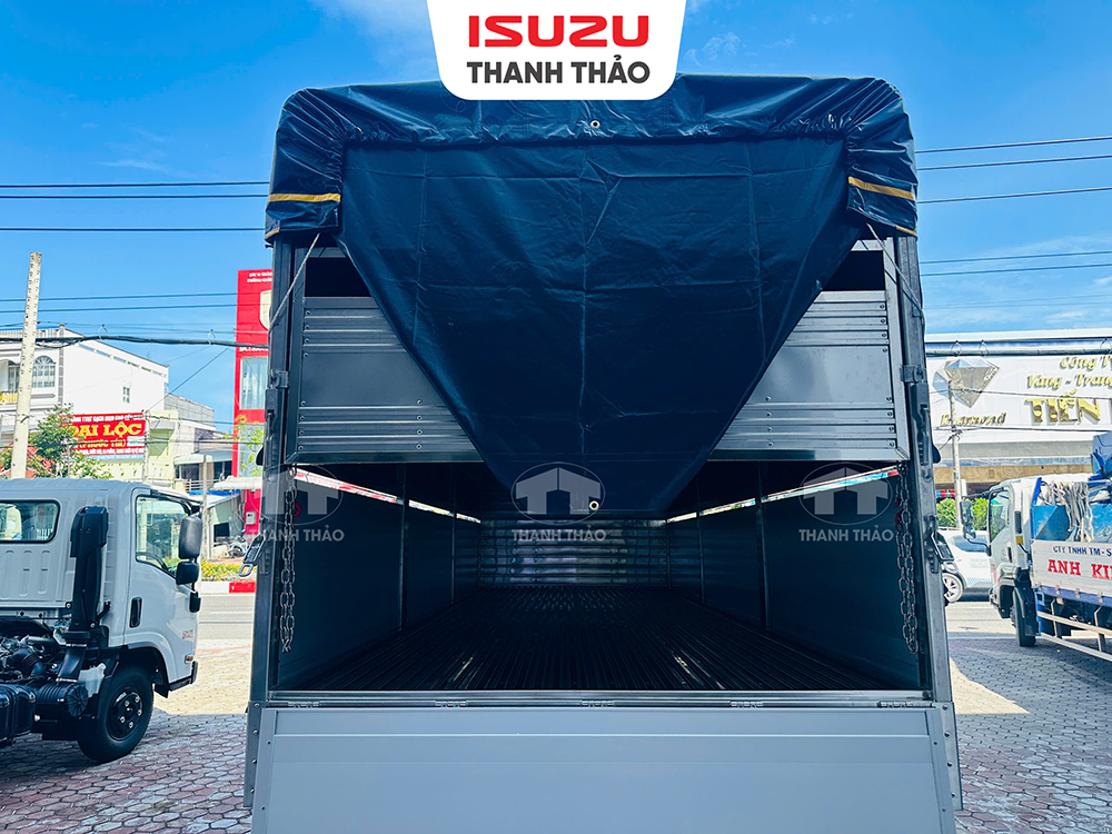 Xe tải Isuzu FRR650 Mui bạt bửng nhôm - Tải trọng 6.2 tấn - Thùng dài 6m6