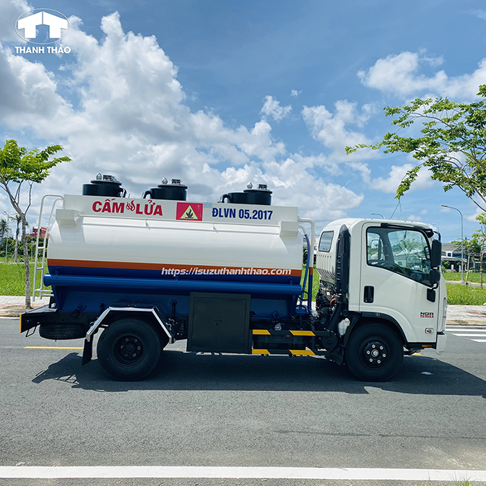 Xe Bồn Isuzu NQR75HE4 - 7 Khối - Chở Xăng Dầu
