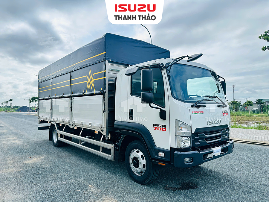 Xe tải Isuzu FSR700 - Thùng Mui bạt - Tải 7.8 tấn - Thùng dài 6m1
