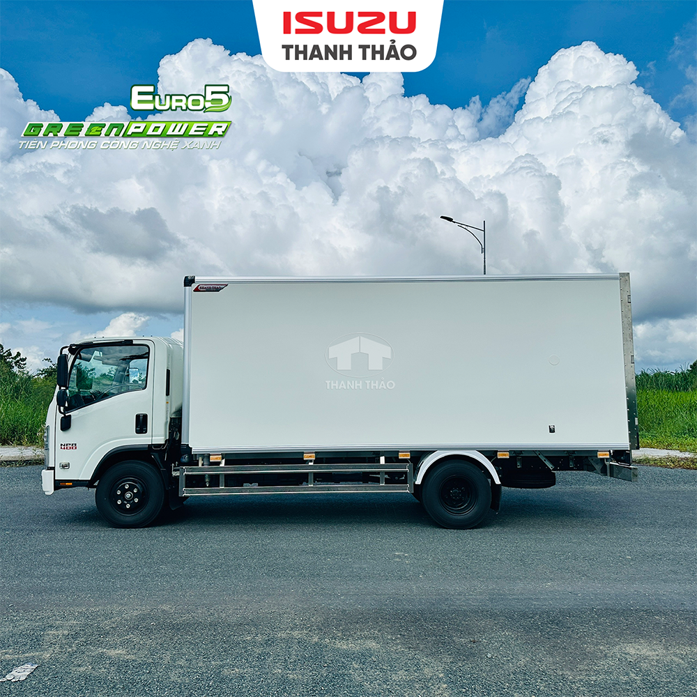 Xe tải Isuzu NPR400 Bảo Ôn Oxi- Tải 3.49 tấn - Thùng dài 5m1