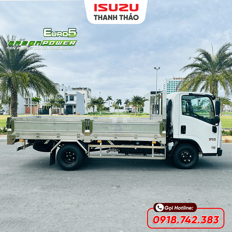 Xe tải Isuzu QKR270 Thùng Lửng 304 - Tải 2.75 tấn - Thùng dài 4m4