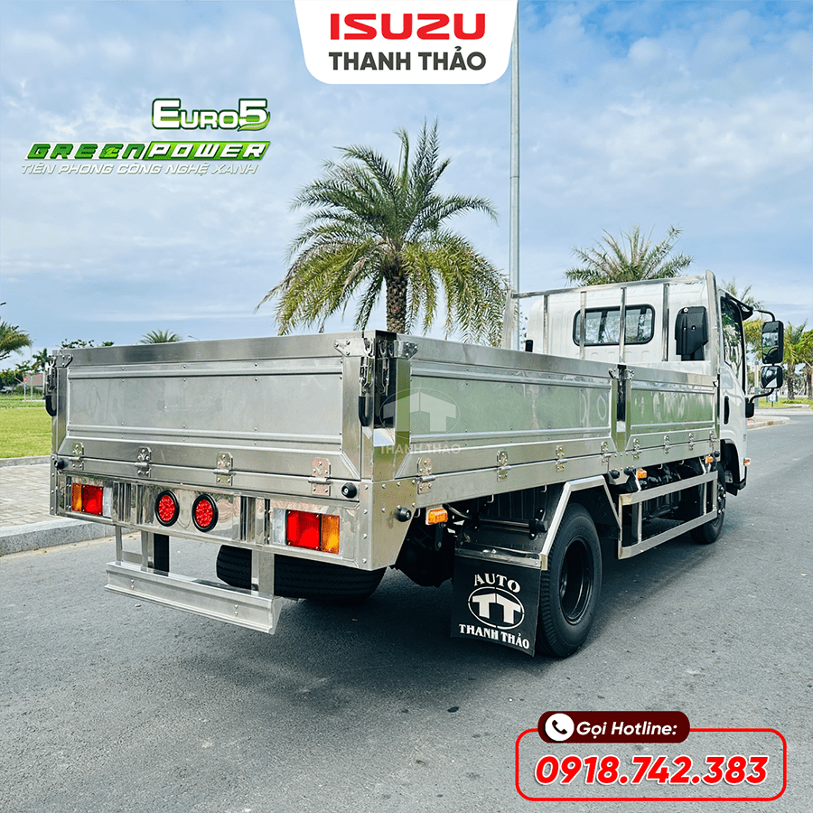 Xe tải Isuzu QKR270 Thùng Lửng 304 - Tải 2.75 tấn - Thùng dài 4m4