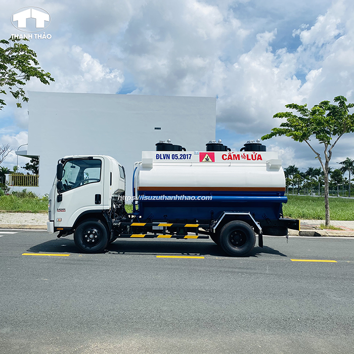 Xe Bồn Isuzu NQR75HE4 - 7 Khối - Chở Xăng Dầu