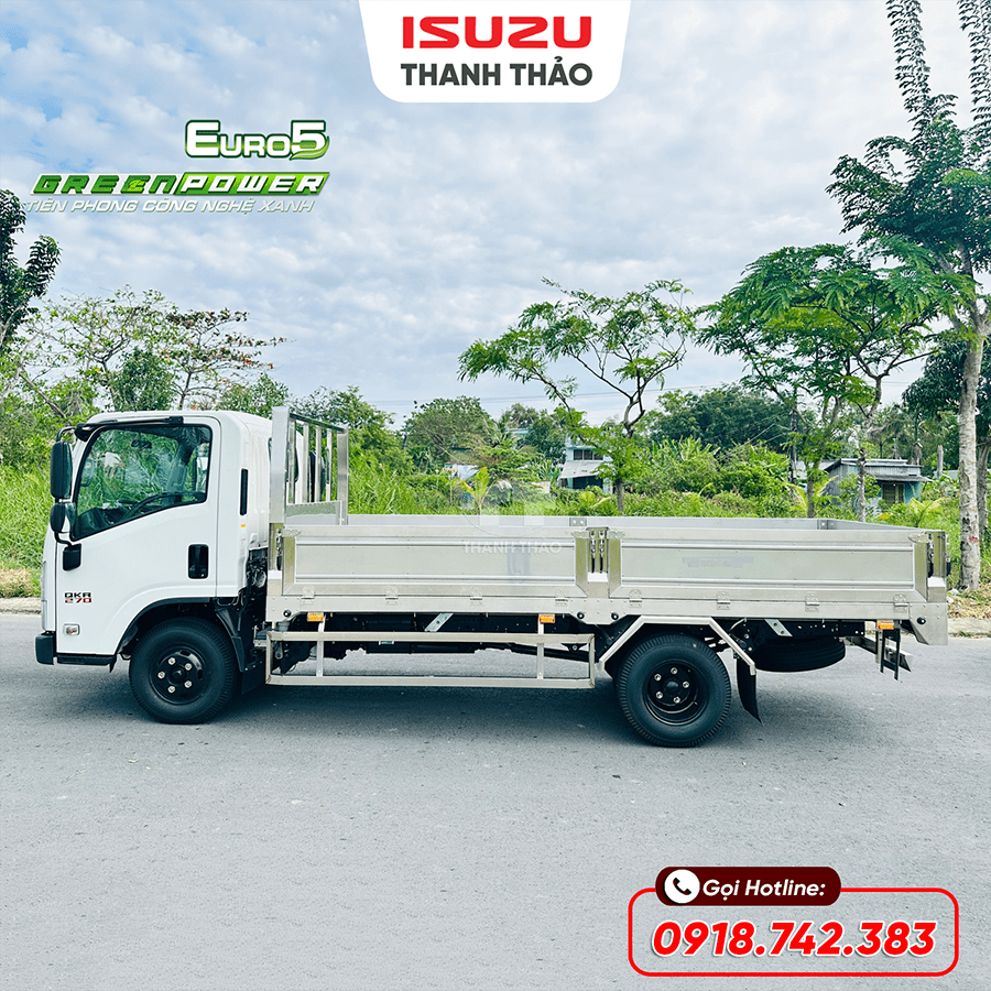 Xe tải Isuzu QKR270 Thùng Lửng 304 - Tải 2.75 tấn - Thùng dài 4m4