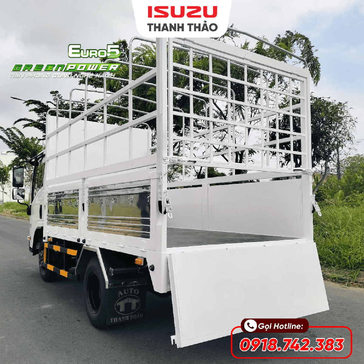 Xe tải Isuzu QKR230 Mui bạt TC - Tải 2.5 tấn - Thùng dài 3m6