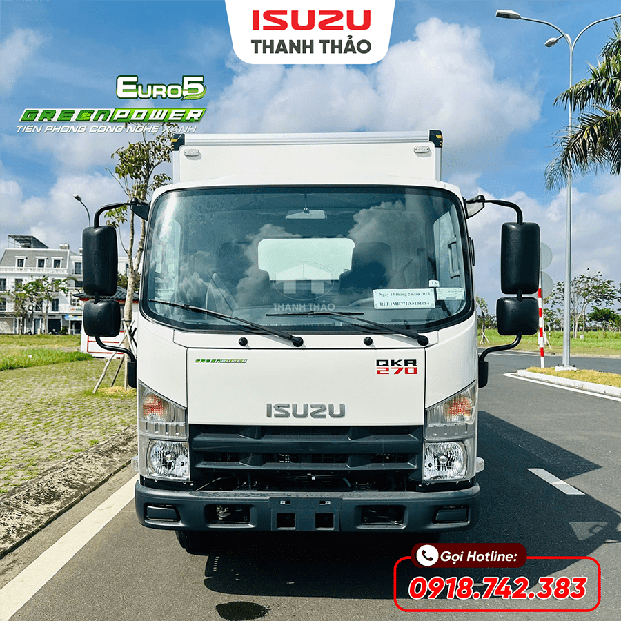 Xe tải Isuzu QKR270 Bảo Ôn - Tải 2.45 tấn - Thùng dài 4m3