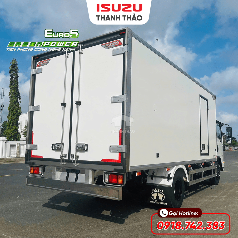 Xe tải Isuzu NPR400 Thùng Bảo Ôn - Tải 3.7 tấn - Thùng dài 5m1
