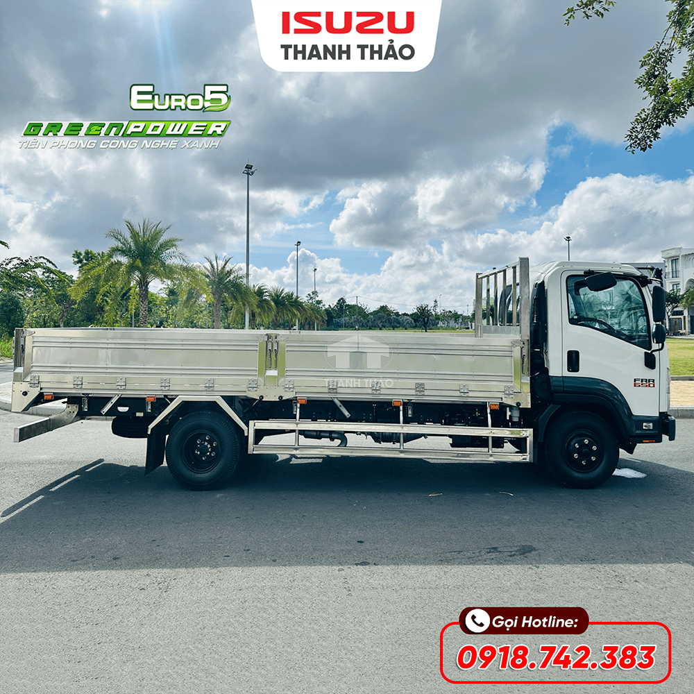 Xe tải Isuzu FRR650 Thùng Lửng 304 - Tải 6.7 tấn - Thùng dài 5m7