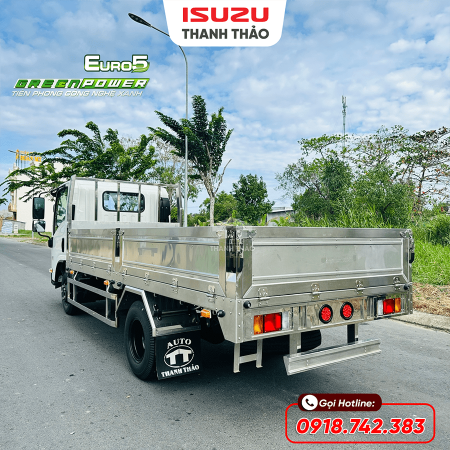 Xe tải Isuzu QKR270 Thùng Lửng 304 - Tải 2.75 tấn - Thùng dài 4m4