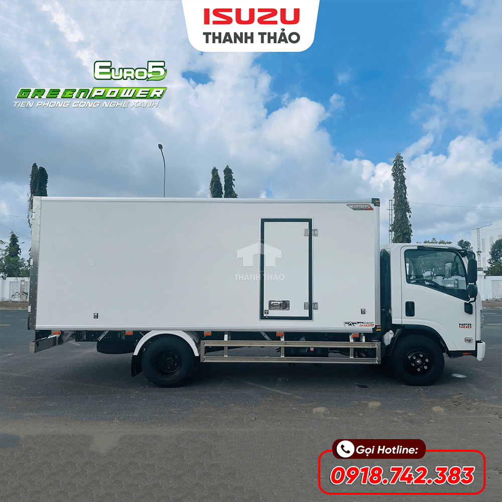 Xe tải Isuzu NPR400 Thùng Bảo Ôn - Tải 3.7 tấn - Thùng dài 5m1