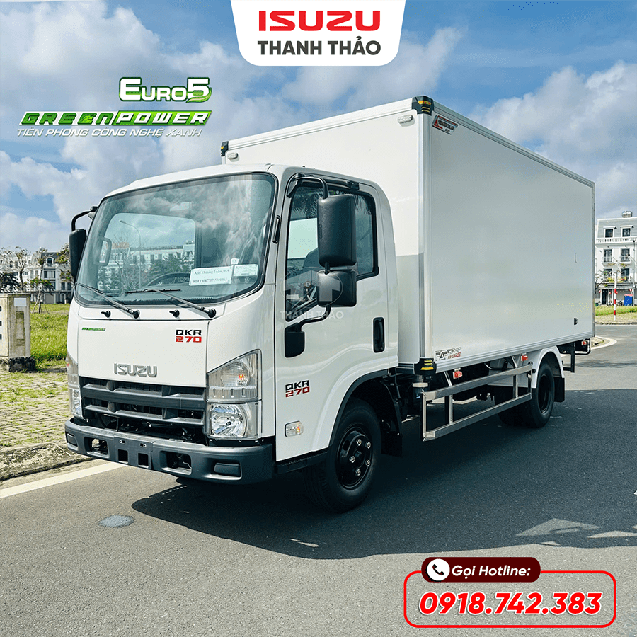 Xe tải Isuzu QKR270 Bảo Ôn - Tải 2.45 tấn - Thùng dài 4m3
