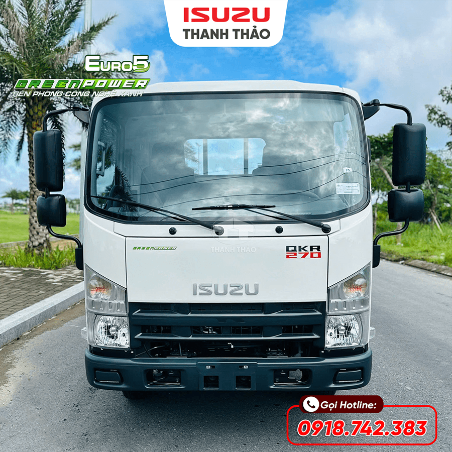 Xe tải Isuzu QKR270 Thùng Lửng 304 - Tải 2.75 tấn - Thùng dài 4m4