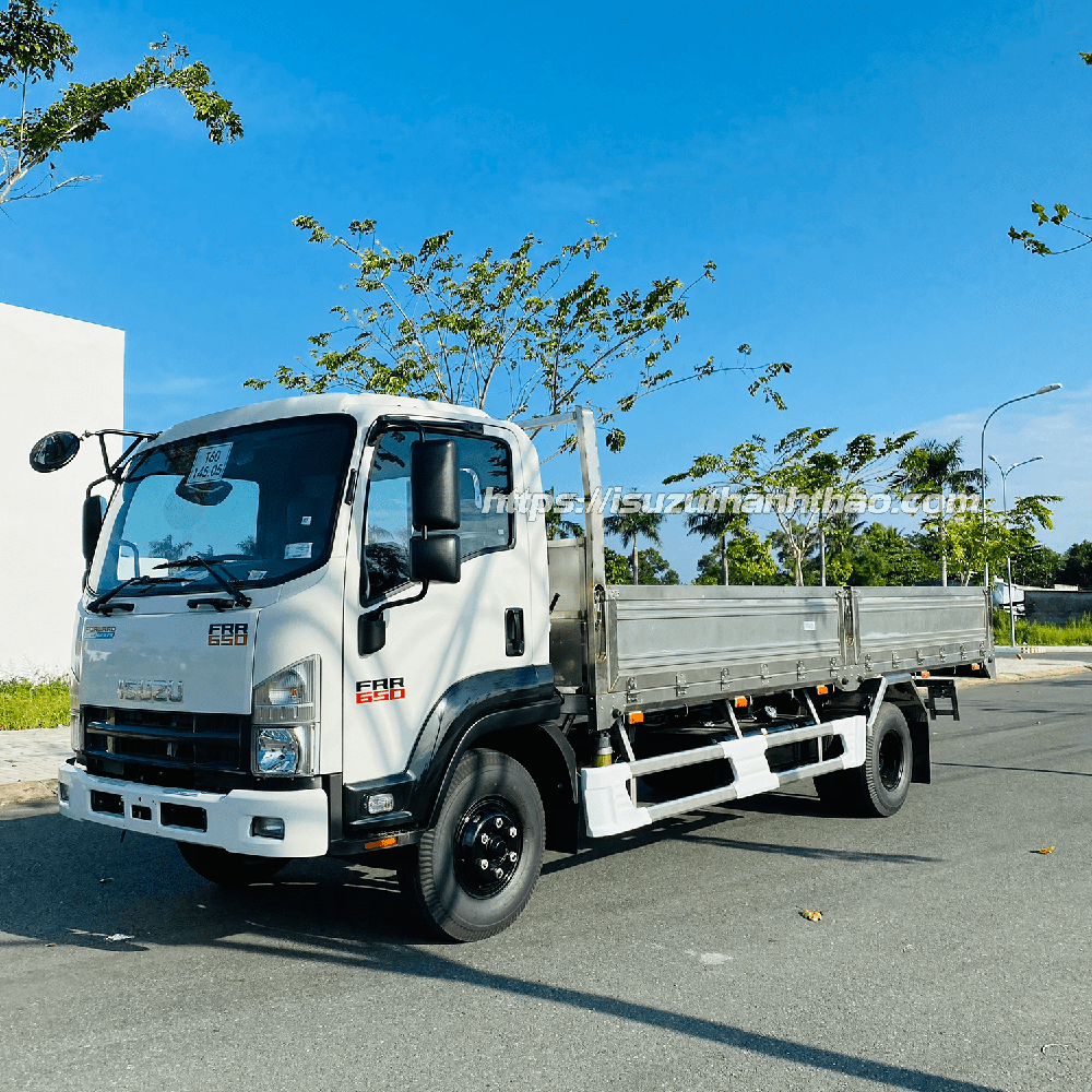Xe Tải Isuzu FRR650 Thùng lửng 304 - Tải 6.8 tấn - Thùng dài 6m7