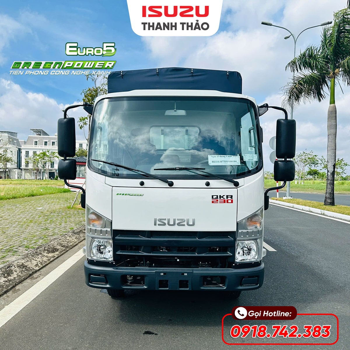 Xe tải Isuzu QKR230 Mui bạt inox 304 - Tải 2.5 tấn - Thùng dài 3m6