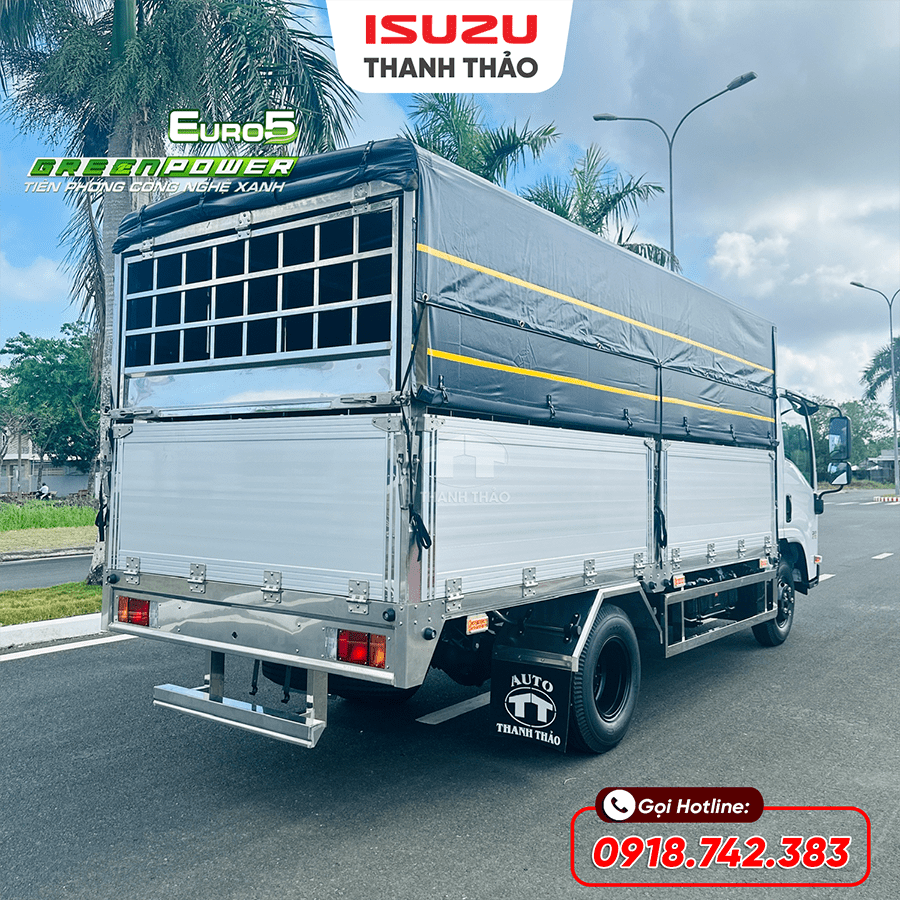 Xe tải Isuzu QKR270 Mui Bạt - Tải 2.7 tấn - Thùng dài 4m4