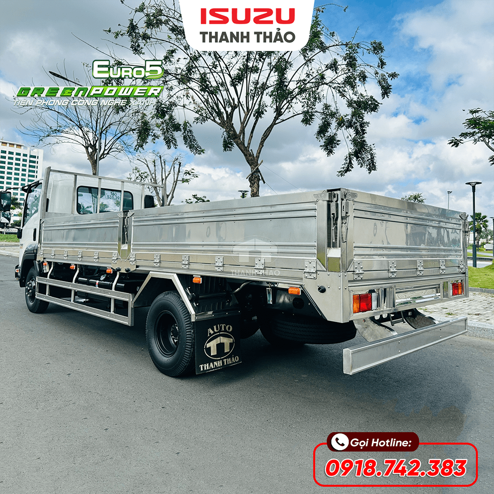 Xe tải Isuzu FRR650 Thùng Lửng 304 - Tải 6.7 tấn - Thùng dài 5m7