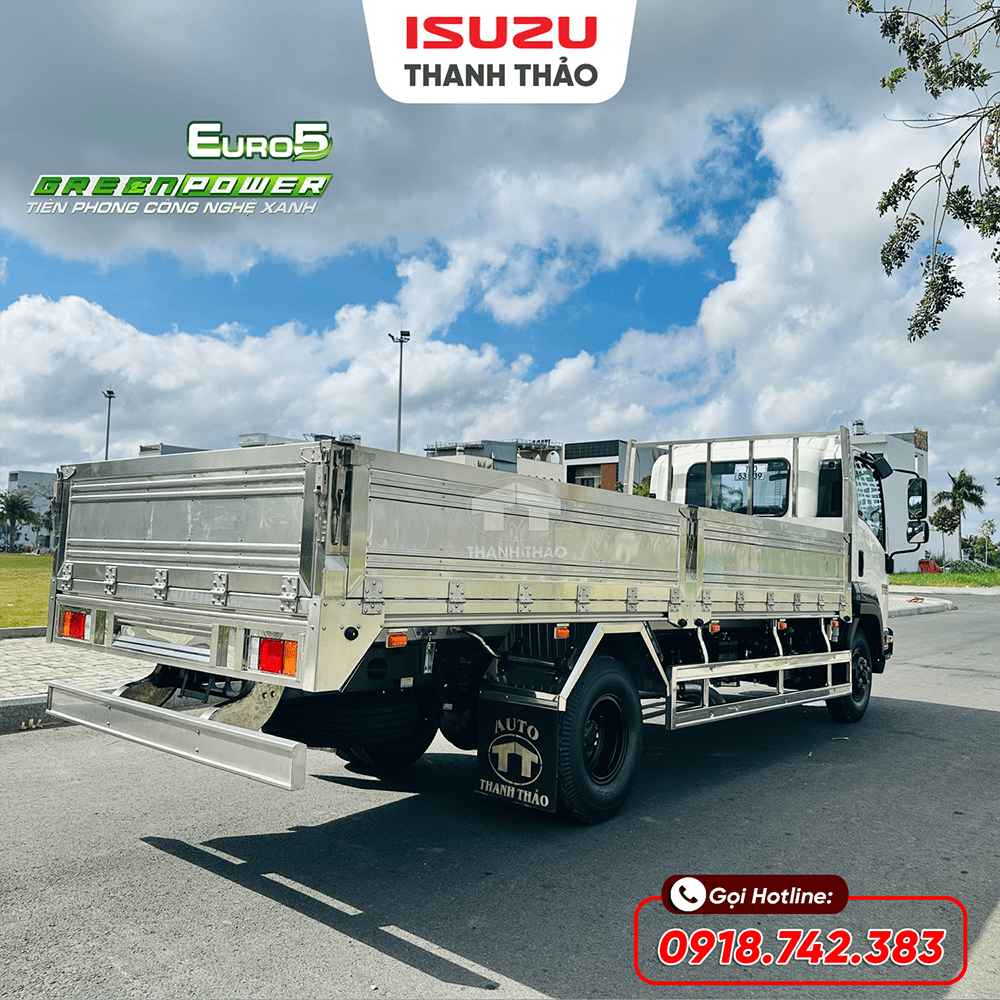 Xe tải Isuzu FRR650 Thùng Lửng 304 - Tải 6.7 tấn - Thùng dài 5m7
