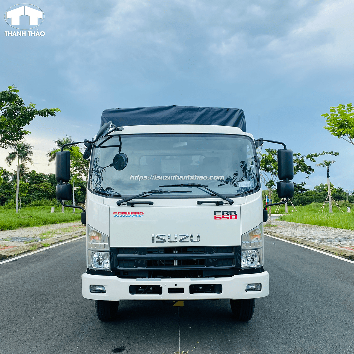 Xe tải Isuzu FRR650 Mui bạt - Tải trọng 6.2 tấn - Thùng dài 6m6