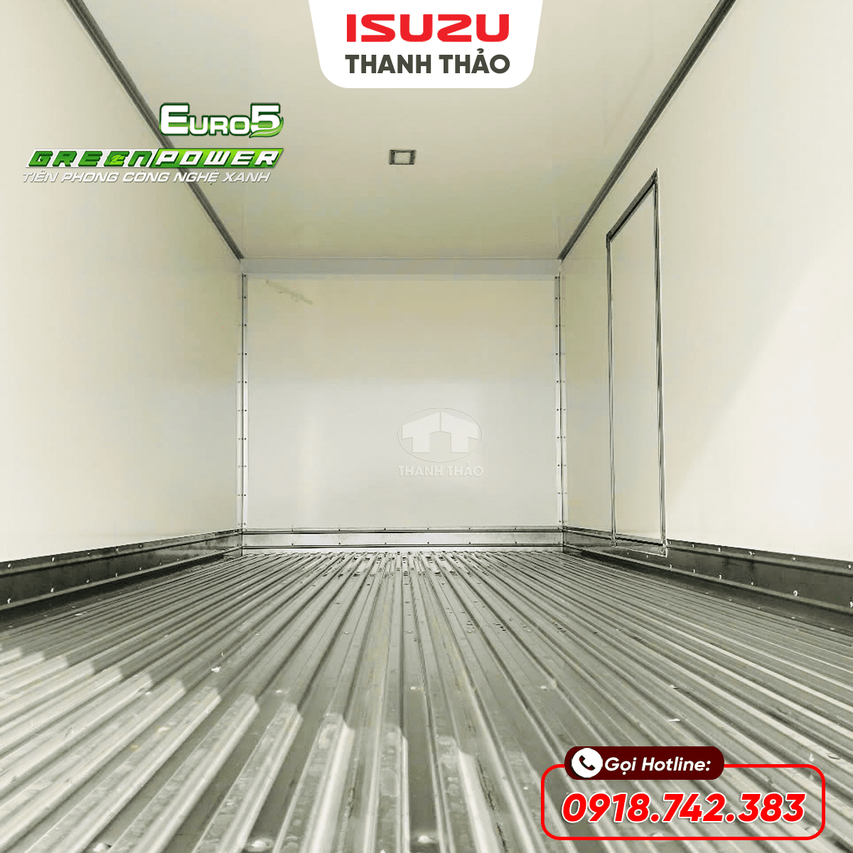 Xe tải Isuzu NQR550 Thùng Bảo Ôn - Tải 5 tấn - Thùng dài 5m6