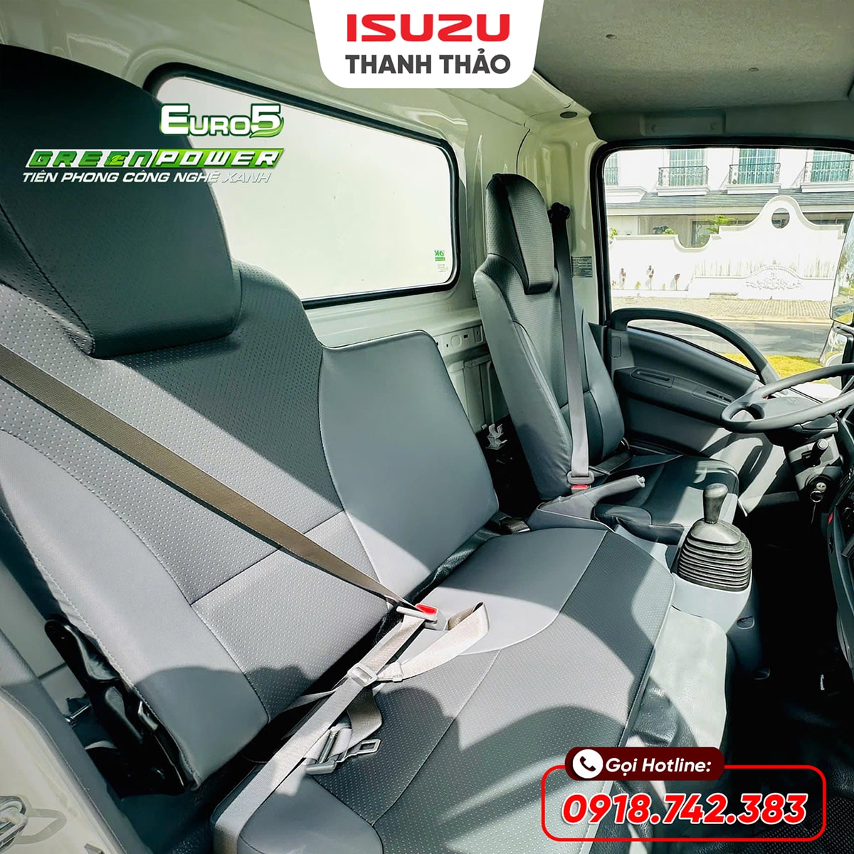 Xe tải Isuzu QKR230 Mui bạt inox 304 - Tải 2.5 tấn - Thùng dài 3m6