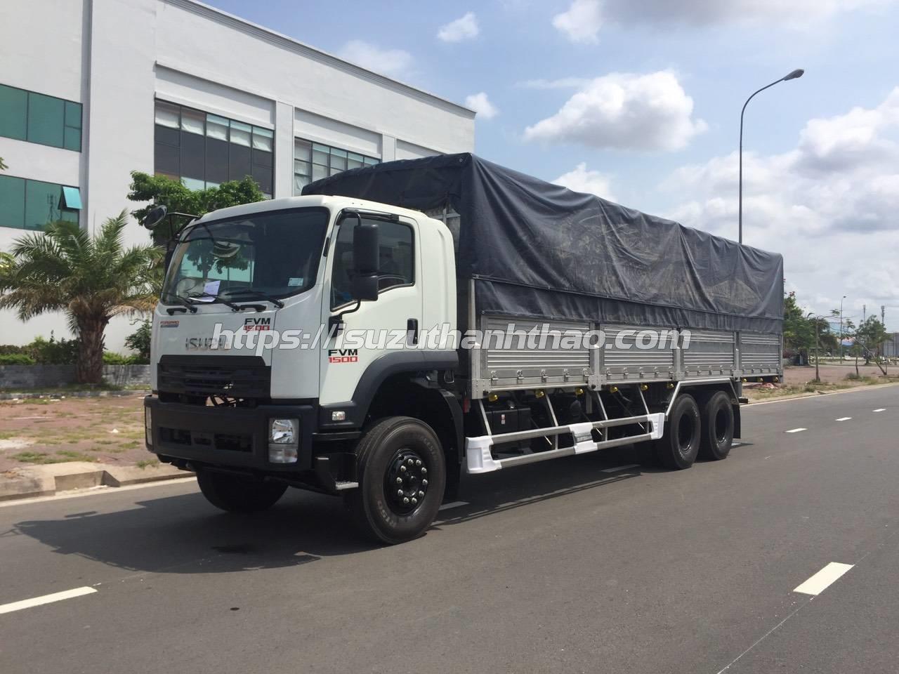 Xe Tải Isuzu FVM1500 Mui bạt inox 304 - Tải trọng 15 tấn