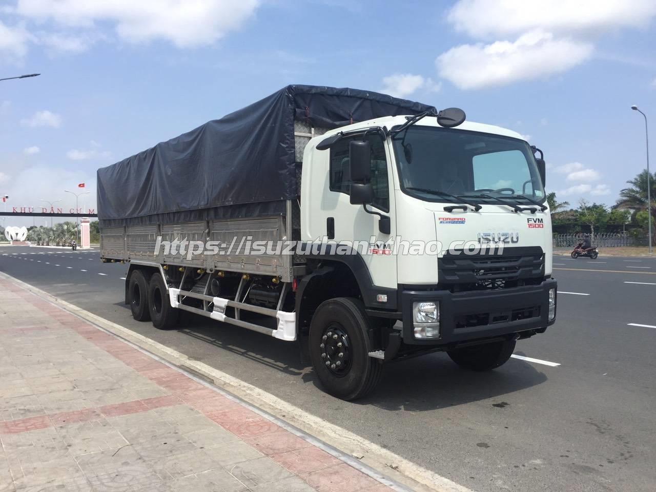 Xe Tải Isuzu FVM1500 Mui bạt inox 304 - Tải trọng 15 tấn