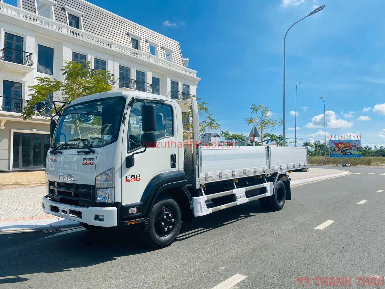 Xe Tải Isuzu FRR650 Thùng Lửng Bửng Nhôm - Tải trọng 6.8 tấn