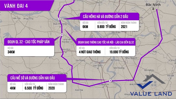 “Sóng” đất ăn theo Vành đai 4, giá tăng theo ngày