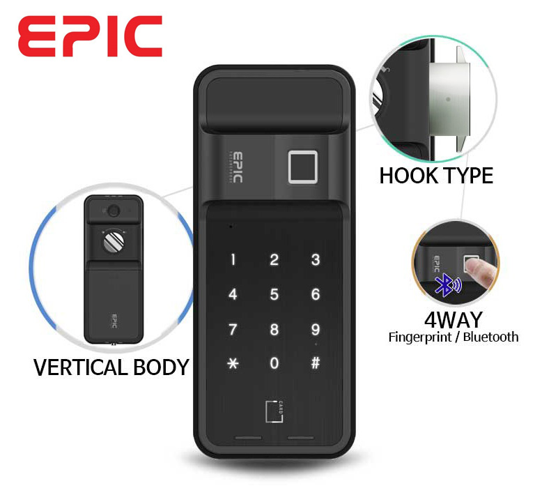 Khóa Điện Tử Vân Tay Thẻ Từ EPIC ES-F500H (Dành cho cửa lùa)