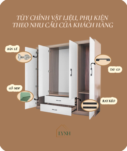 Táp ngăn kéo mây LYNH-T002