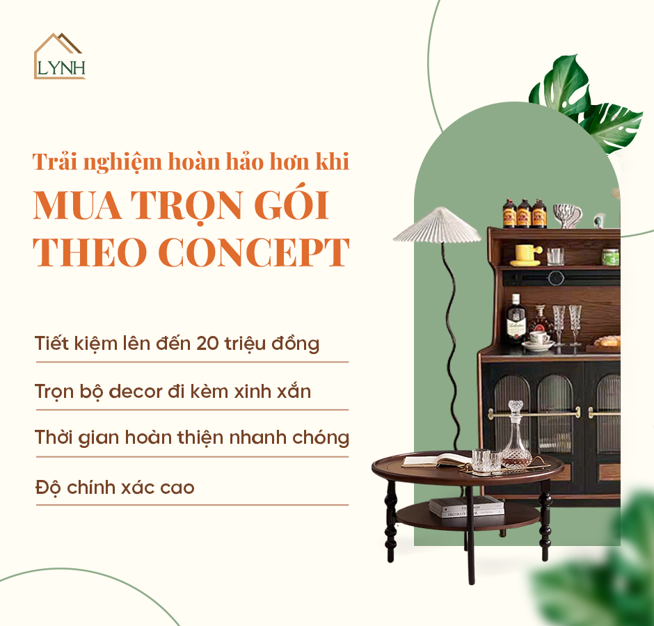 Đôn tròn cách điệu LYNH-D005