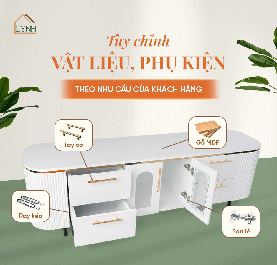 Đôn tròn cách điệu LYNH-D005