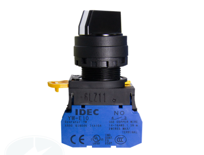 Công tắc xoay 2 vị trí IDEC Ø22, Ø16 tự giữ, tự trả về