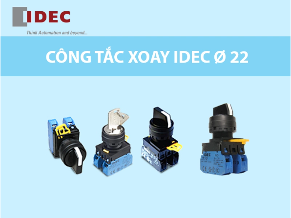 Công tắc 3 vị trí Idec YW1S, YW1K Ø 22 [2NC, 2NO, 1NC-1NO]
