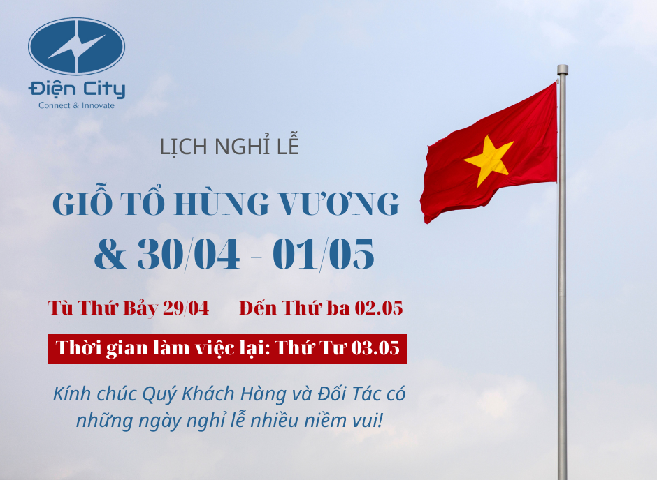 Thông báo nghỉ lễ 30/04 và 01/05  năm 2023